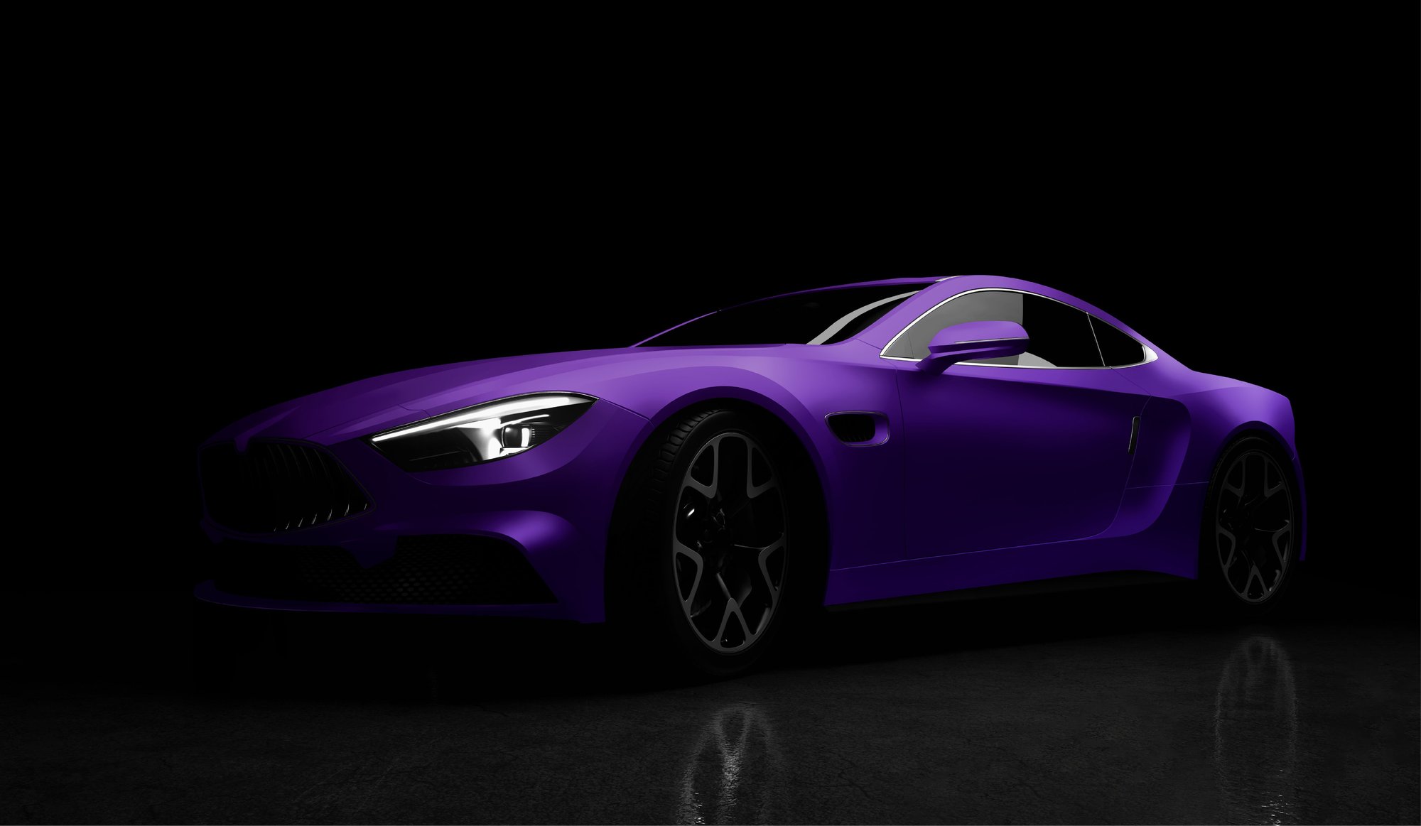 Smaller - Arlon - PCC - Sports Car - Matte Aluminium Purple - 557