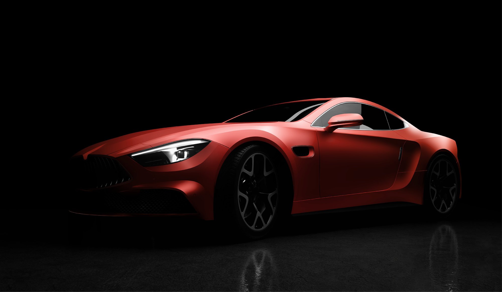 Smaller - Arlon - PCC - Sports Car - Matte Aluminium Red - 551
